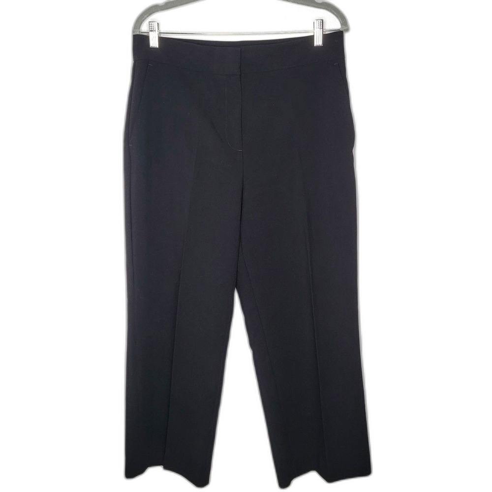 Ann‎ Taylor Factory Dress Pants Womens 10 Black Straight Leg Business Casual